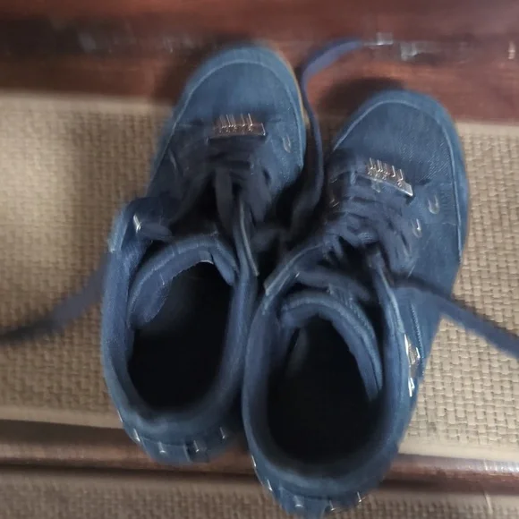 Guess Women Denim High-Top Sneakers Size 7.5M - Picture 6 of 12